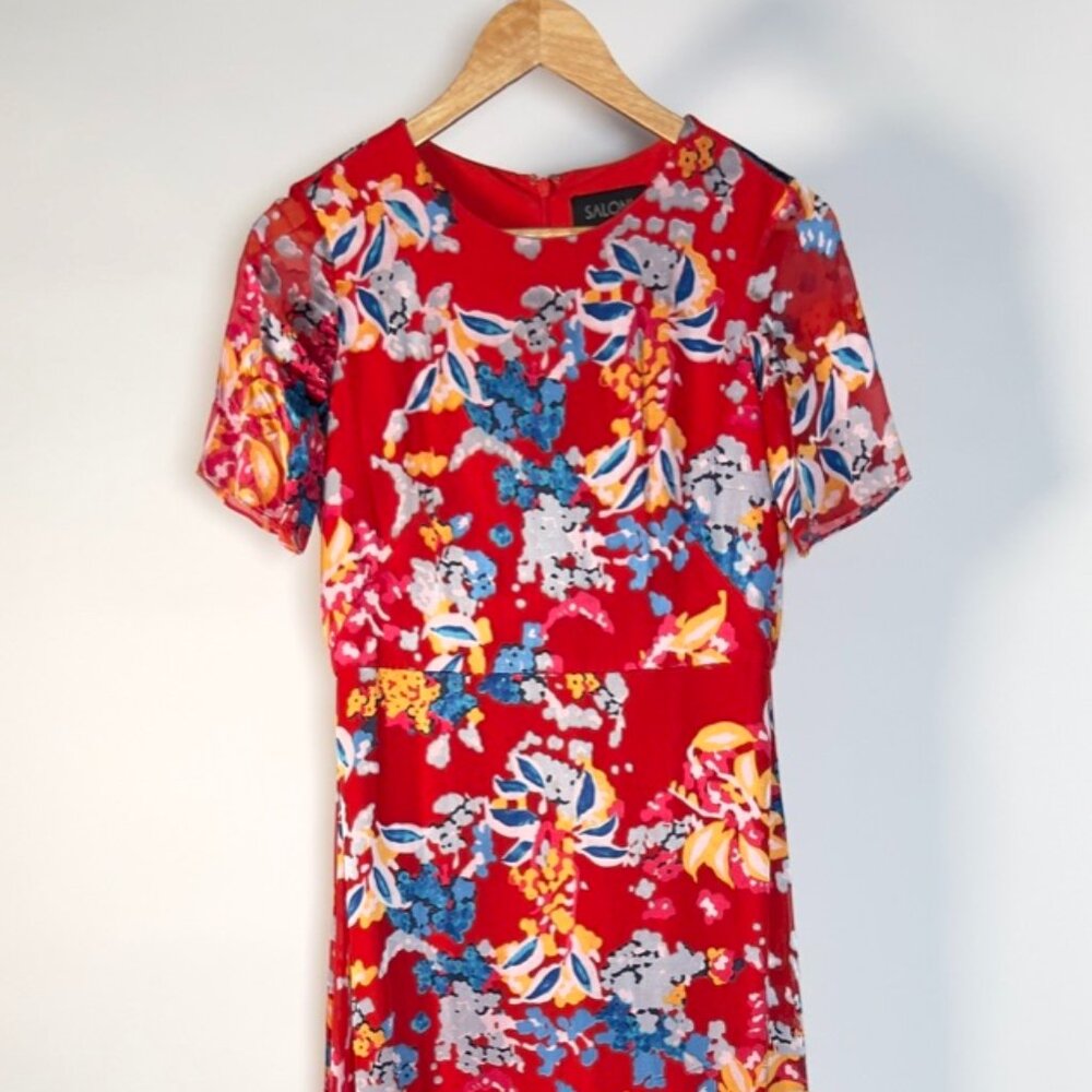 SALONI Maxi Dress Red Size 2